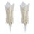 1970s Clear Murano Glass Mid Century Modern Sconces - A Pair For Sale