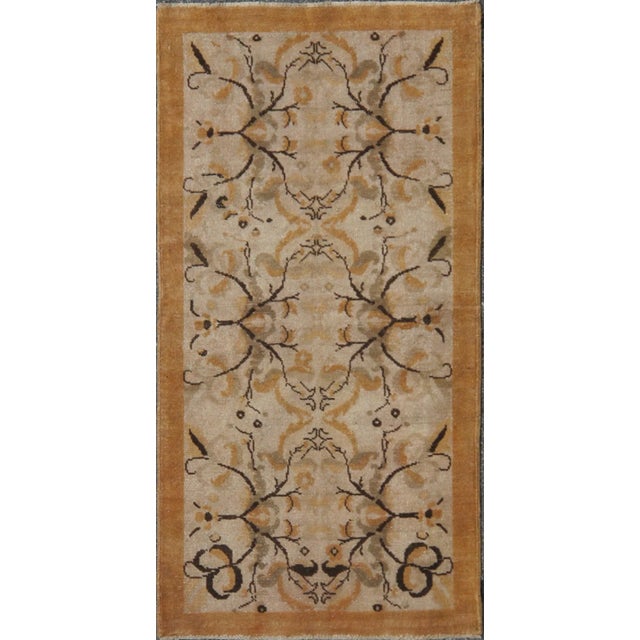 1940s Vintage Turkish Oushak Rug - 3′3″ × 6′3″ For Sale - Image 5 of 5