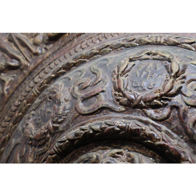 Mid 20th Century Rare Harold Studios Medusa Parade Shield Wall Sculpture After the 1552 Jörg Sigman Masterpiece For Sale - Image 5 of 18