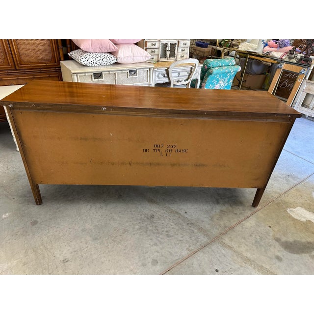1950s Vintage Dixie Aloha Faux Bamboo Triple Dresser For Sale - Image 9 of 13