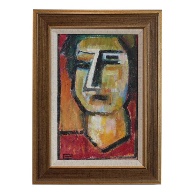 Hidden Portraits IX, 1980s, Acrylic on Canvas, Framed For Sale