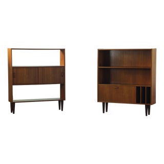 Mid-Century Danish Teak Bookcases, 1960s, Set of 2 For Sale