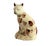 English Creamware Pottery Toy Cat, Whieldon-Type Manganese Sponged Figure For Sale - Image 4 of 9