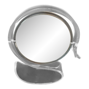 Acrylic Two Sided Swan Shape Vanity Mirror with Magnification -