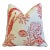 French Lelievre Nautical Coastal Sea Life Feather/Down Pillow 21" Square For Sale