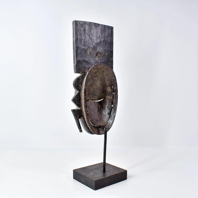 Early 20th Century Early 20th Century Djimini Ligbi Do Society Mask on Custom Stand Côte d'Ivoire For Sale - Image 5 of 17