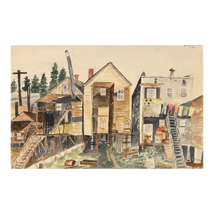 1948 Kalama Washington Painting by Matthews
