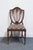 Hepplewhite High End Vintage Solid Mahogany Traditional Duncan Phyfe / Hepplewhite Style Shield Back Dining Side Chair For Sale - Image 3 of 9