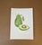 Original artwork, one of a kind. Signed by the artist. A charming botanical watercolor study of an avocado, shown whole...