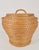 Brown Vintage Rush Snake Charmer Lidded Basket, 1960 For Sale - Image 8 of 8