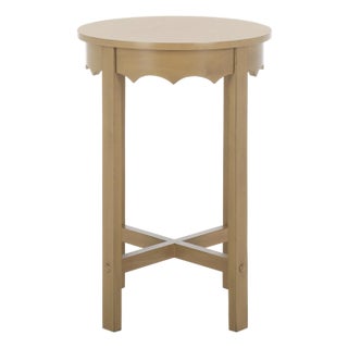 Seraphina Round Accent Table in Desert Brown For Sale