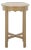 Seraphina Round Accent Table in Desert Brown For Sale