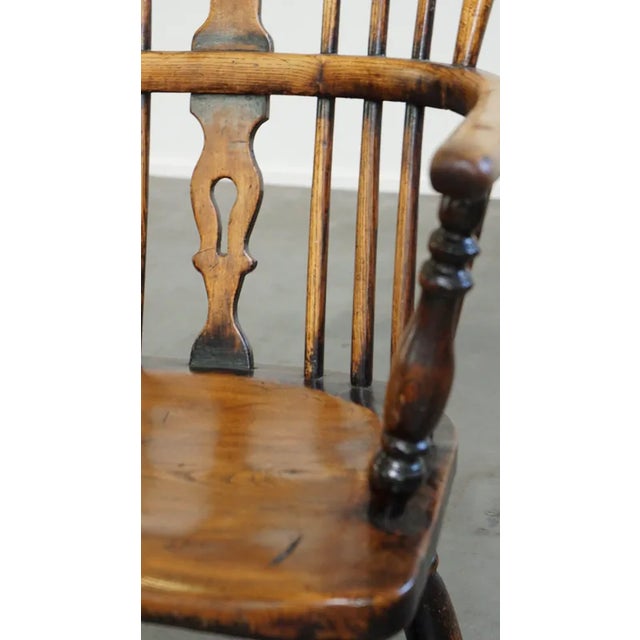 English Highback Windsor Chair For Sale - Image 10 of 12