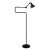 Blue Lampe Gras N° 411 Floor Lamp by Bernard-Albin Gras For Sale