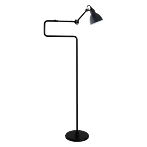 Blue Lampe Gras N° 411 Floor Lamp by Bernard-Albin Gras