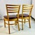 1940s Vintage Art Deco Italian Honey Stained Maple Back Slat Dining Chairs - Set of 6, After Gio Ponti For Sale - Image 12 of 13