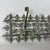 Antique Green Wrought Iron Wall Coat Rack with Floral Decorations, 20th Century For Sale - Image 3 of 11