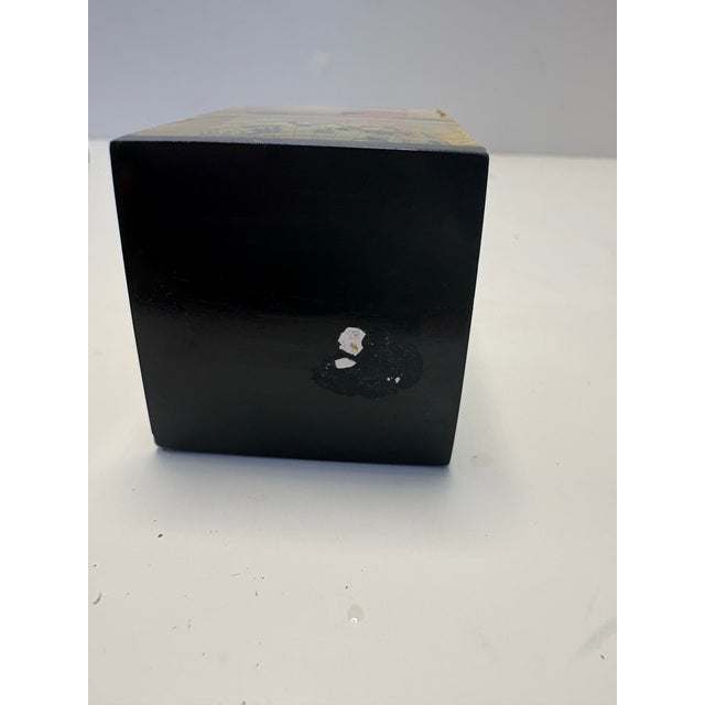 Mid 20th Century 1960s Mid-Century Lucite Globe 2” H Paperweight With American Flag For Sale - Image 5 of 7