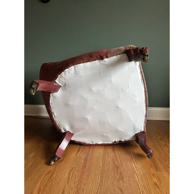 Antique Late 19th Century English Slipper Chair For Sale - Image 12 of 13