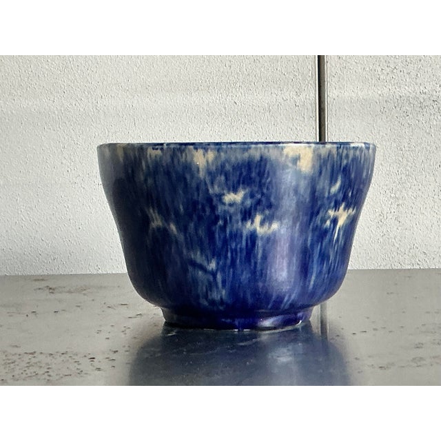 Late 20th Century Vintage Boho Glazed Ceramic Splatter Bowl For Sale - Image 5 of 9