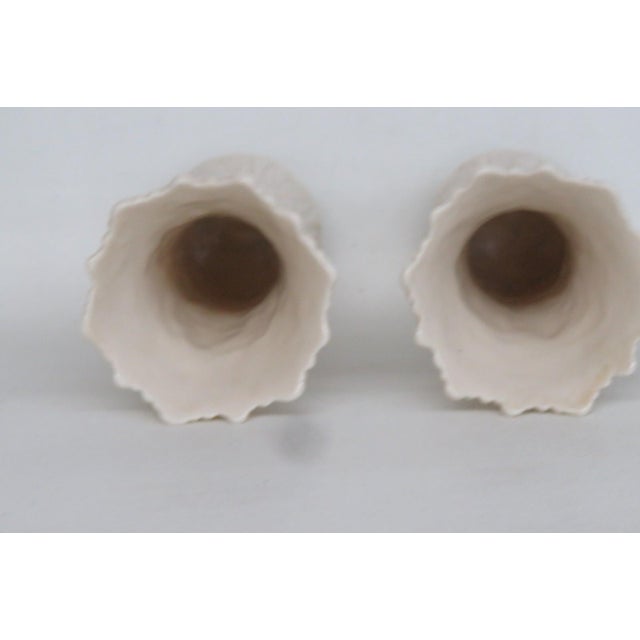 Lenox China Pair of 2 Ivory Porcelain Woodland Vases Acanthus Leaf Pattern 4929b For Sale - Image 9 of 15