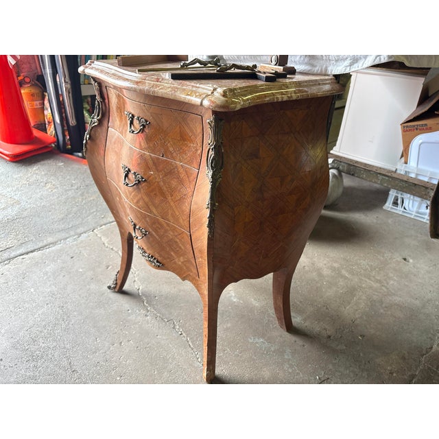 Baroque Late 20th Century Marble Top Side Table For Sale - Image 3 of 5