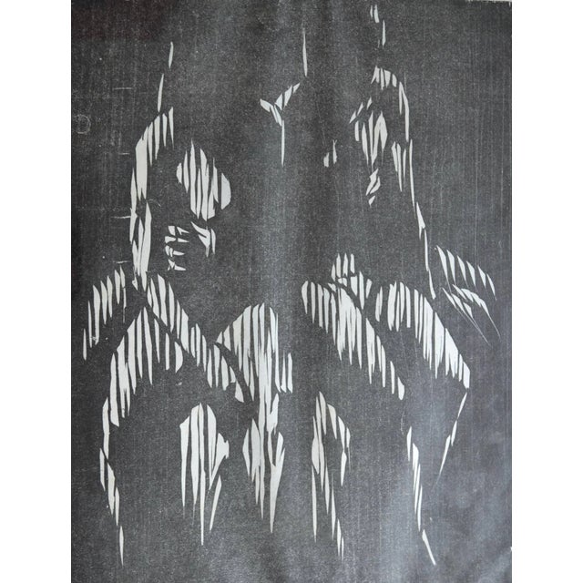 Modern Gerald Anthony Coles Two Seated Figures 1958 For Sale - Image 3 of 3