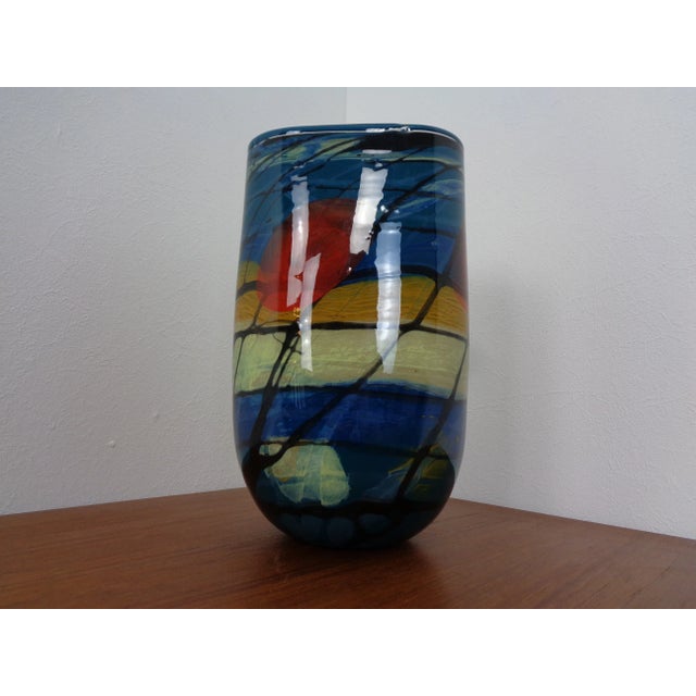 Large Italian Murano Glass Vase, 1960s For Sale - Image 14 of 14