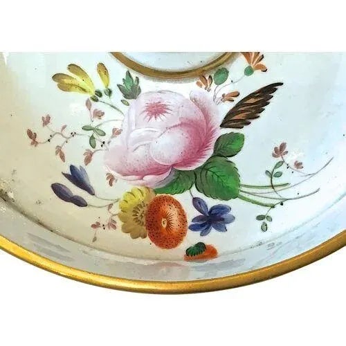 Ceramic Antique Floral Porcelain Sorbetière For Sale - Image 7 of 9