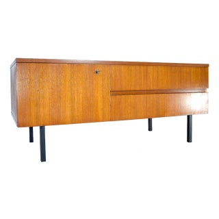 Mid-Century Modern German Sideboard in Teak, 1960s For Sale