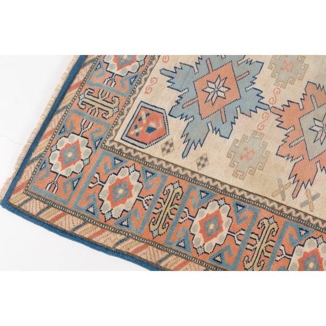 Mid 20th Century Handknotted Wool Area Carpet For Sale - Image 4 of 9