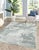 9x12 Versatile Freya Gray Silver Abstract Contemporary Handmade Wool Carpet Rug For Sale - Image 4 of 11