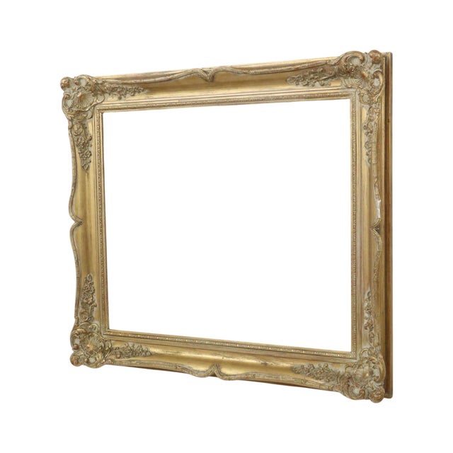 Baroque-Style Picture Frame in Pine For Sale - Image 6 of 16