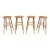 Oak Barstools Set/4 For Sale