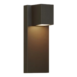 Visual Comfort Modern Quadrate Outdoor Wall LED Bronze For Sale