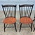 Farmhouse 2001 Hitchcock Harvest Stenciled Faux Bamboo Cherry Windsor Dining Chairs, Set of 4 For Sale - Image 3 of 15