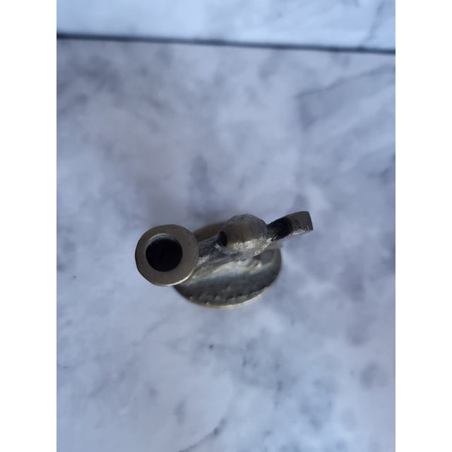 Mid Century Brass Kneeling Angel Miniature Candle Holder For Sale - Image 9 of 14