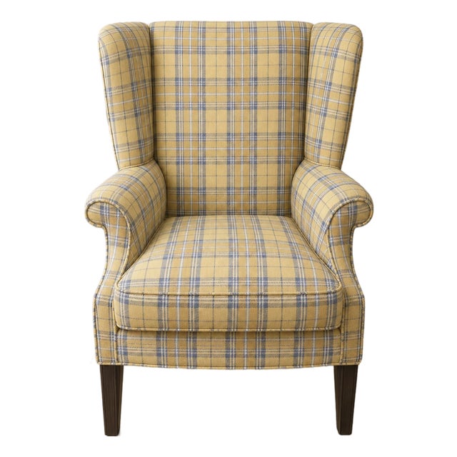Vintage Heritage Wingback Chair For Sale