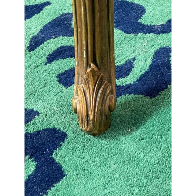 Louis Xv Style French Center, End Table, Giltwood, Marble Top, Accent Table For Sale - Image 11 of 12