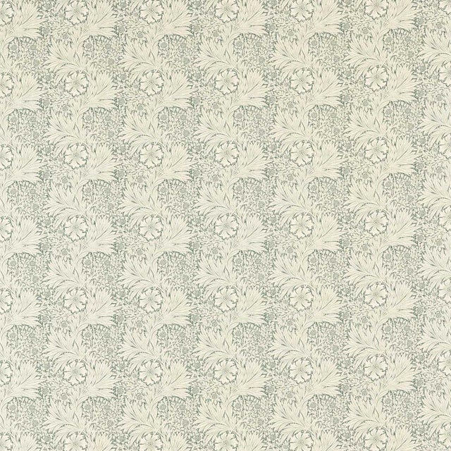 Morris & Co Marigold Fabric in Soft Teal - a Sample For Sale