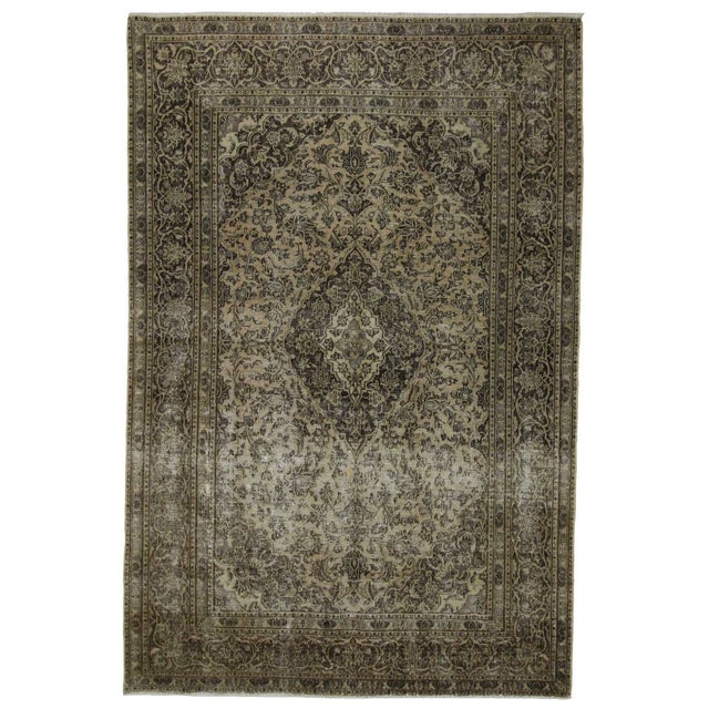 Textile Vintage Hand-Knotted Middle Eastern Rug For Sale - Image 7 of 7