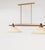 Contemporary Nikho I Pendant Lamp in Wood with Brass and Fabric by Marine Breynaert For Sale - Image 3 of 6