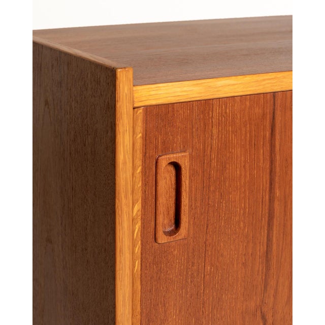 Scandinavian Teak and Oak Highboard, 1960s For Sale - Image 9 of 11