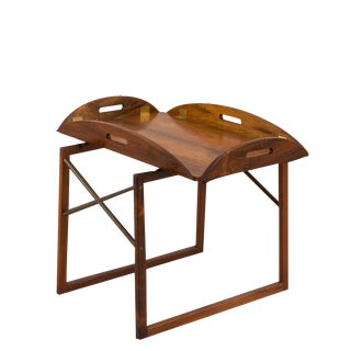 Danish Rosewood Butlers Tray Table by Svend Langkilde for Illums Bolighus, 1960s For Sale