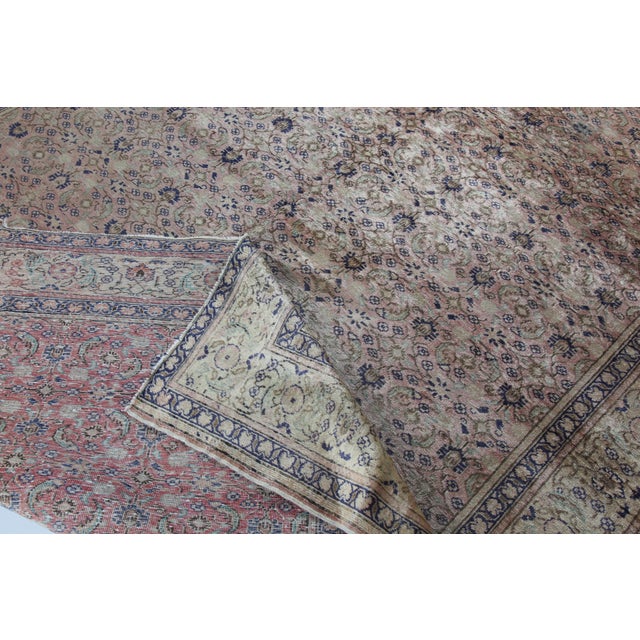 1940s 1940s Turkish Kayseri Floral Design Area Rug For Sale - Image 5 of 12