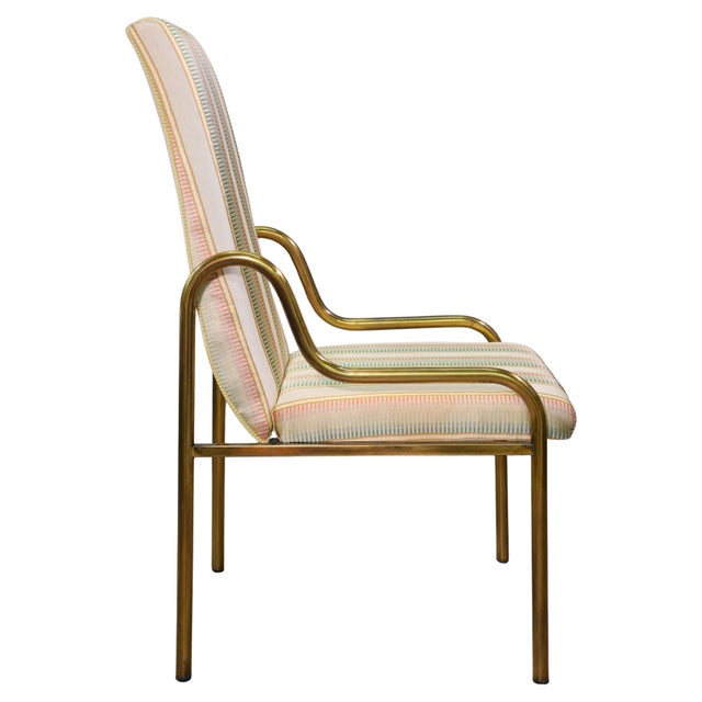 Mastercraft Mastercraft Brass Dining Chairs - Set of Six For Sale - Image 4 of 12