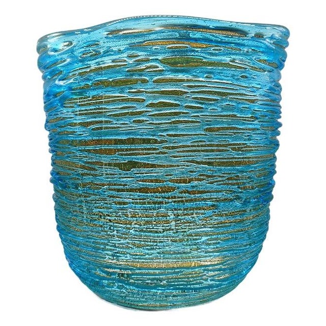 Mid-Century Vase in Hand-Worked Murano Glass by Sergio Costantini, Italy, 1970s For Sale - Image 6 of 14