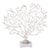 Study of Coral Sculpture On A White Marble Base For Sale