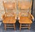 Mid-Century Modern Pair Mid-Century Century Red Oak Pressback Armchairs For Sale - Image 3 of 4