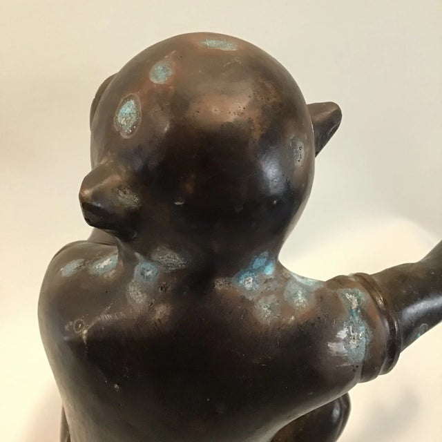 Qing Chinese Tongzhi Bronze Monkey by Tozai Home For Sale - Image 9 of 13